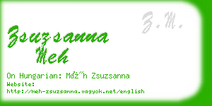 zsuzsanna meh business card